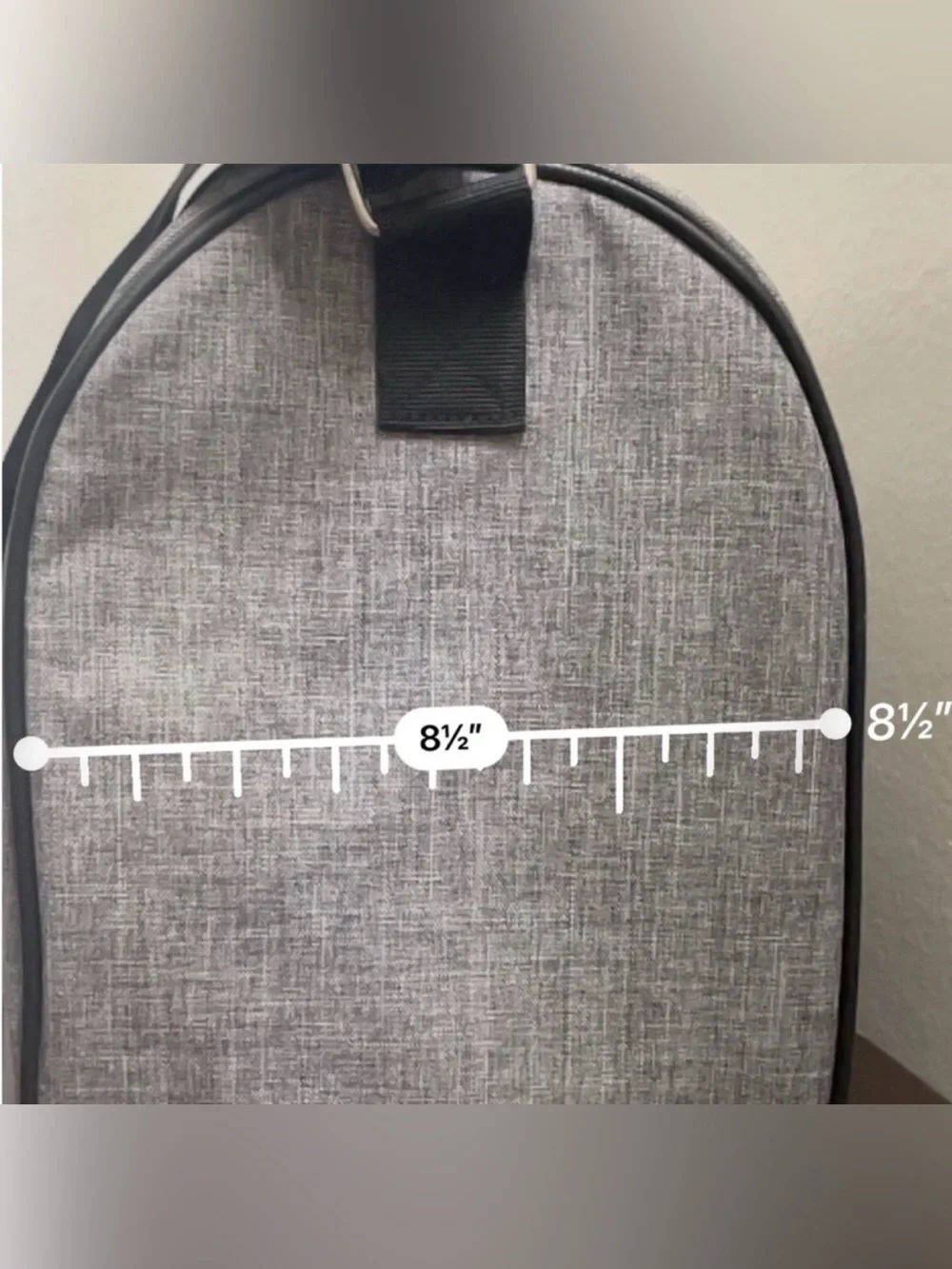 Jimmy Choo Parfums Grey Duffel with Black Webbing